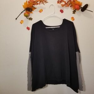 One A Black Oversized Sweater